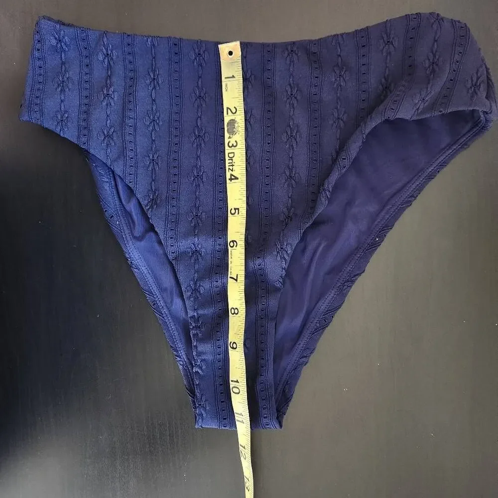 Andie Navy Swim Bottom NWT Size Small Navy Andie Swim Bikini Bottom